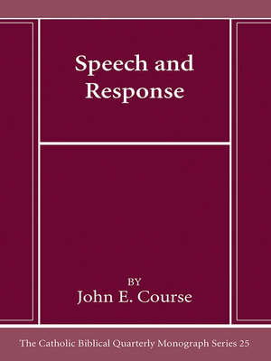 cover image of Speech and Response